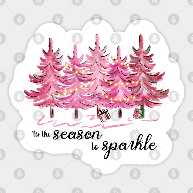 Tis The Season To Be Sparkle Sticker by MZeeDesigns